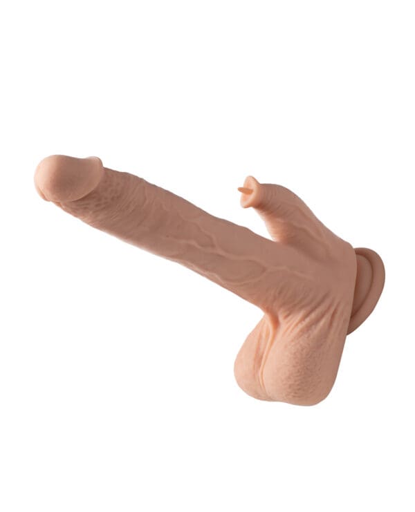 Colter App Controlled Realistic 8.5" Thrusting Dildo Vibrator w/Clit Licker - Ivory - Image 2