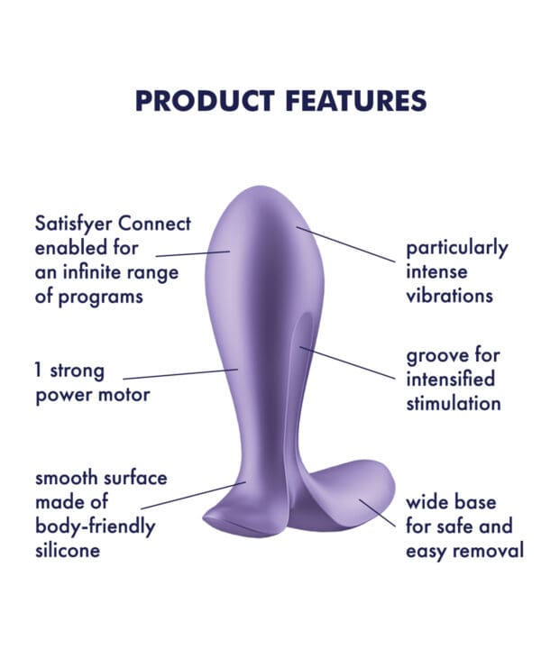 Satisfyer Intensity Plug - Purple - Image 4
