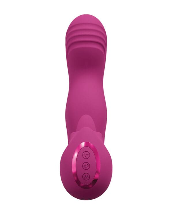 Shots Yumi Triple Action G-Spot Vibrator & Stimulator - Pink - Image 5