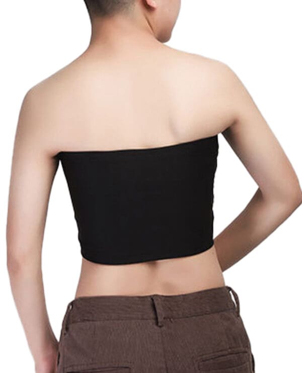 Gender Fluid Strapless Chest Compression Binder - XXL Black - Image 4