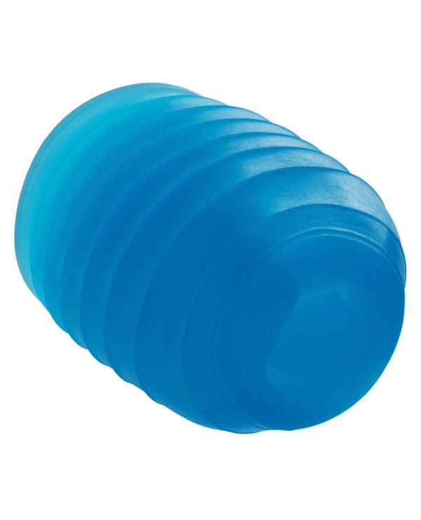 Pop Sock! Ribbed Masturbator - Blue - Image 5