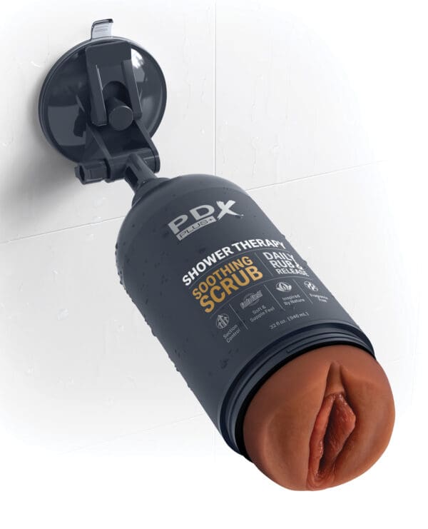 PDX Plus Shower Therapy Soothing Scrub - Brown - Image 4