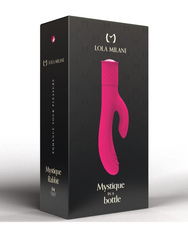 Lola Milani Mystique Rabbit w/Black Bottle - Fuchsia - Image 5