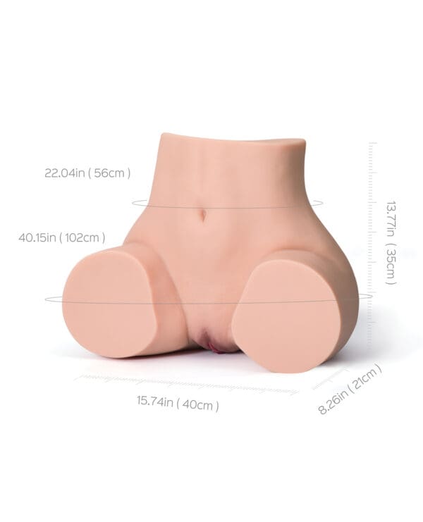 Peach Realistic Butt w/Vagina Anal Sex Doll Torso - Image 4