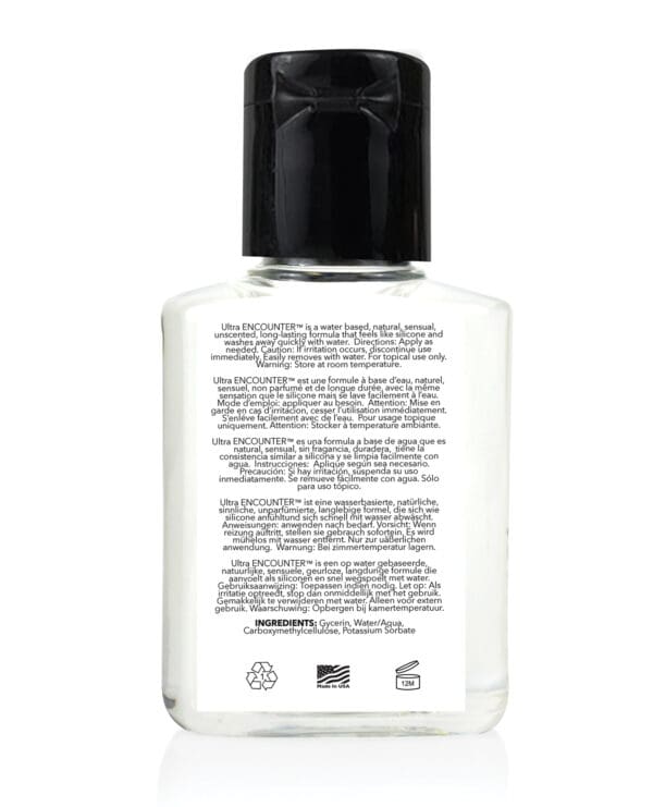 Encounter Ultra Glide Water Based Lubricant - 24 ml Bottle - Image 2