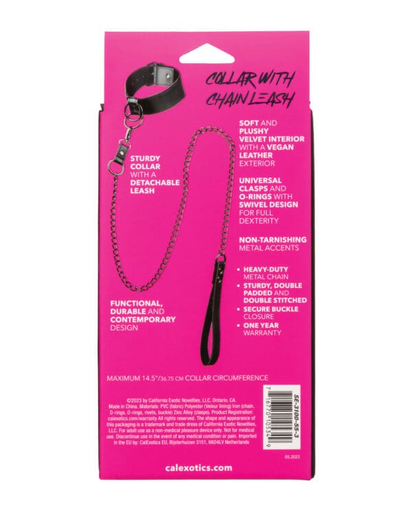 Euphoria Collection Collar w/Chain Leash - Image 5