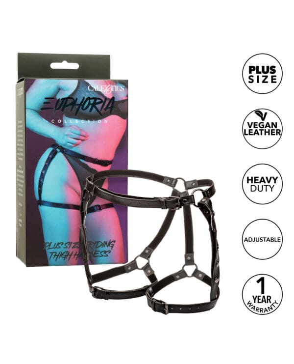 Euphoria Collection Plus Size Riding Thigh Harness - Image 3