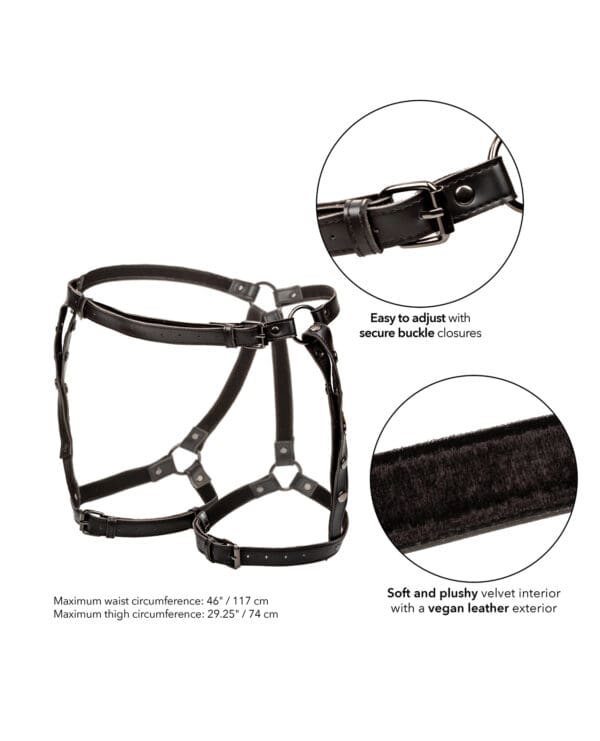 Euphoria Collection Plus Size Riding Thigh Harness - Image 4