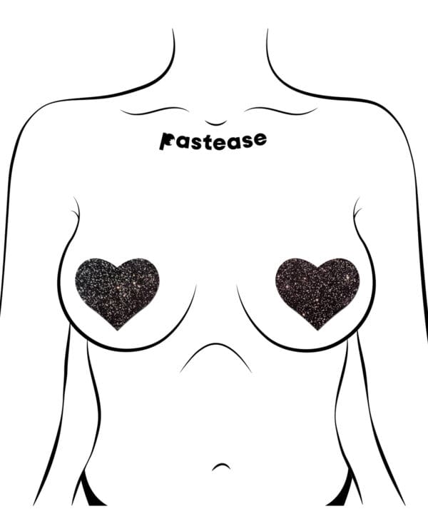 Pastease All Sparkle Heart - Black O/S - Image 3