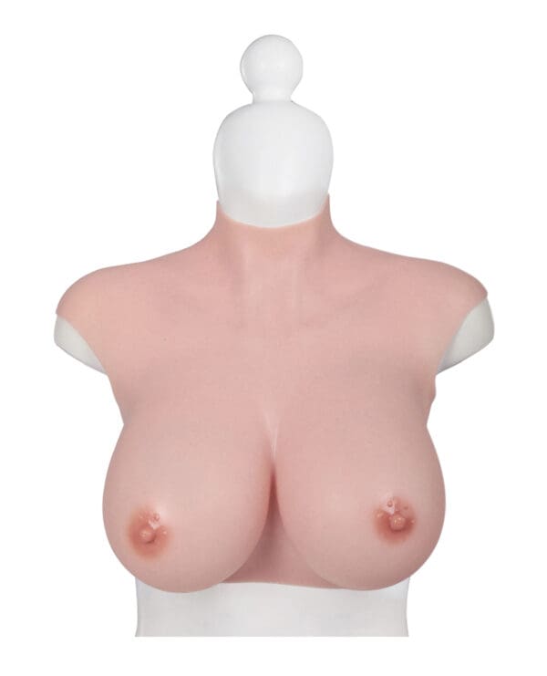 XX-DREAMTOYS Ultra Realistic H Cup Breast Form Extra Large - Ivory - Image 2