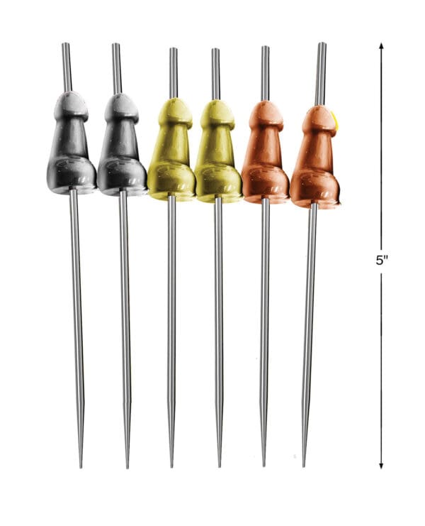 Glitterati Penis Hor D'Oeuvre Picks - Set of 6 - Image 2