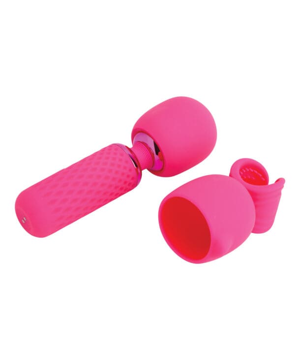 Nu Sensuelle Harlow Mini Wand w/Masturbator Attachment - Pink - Image 3