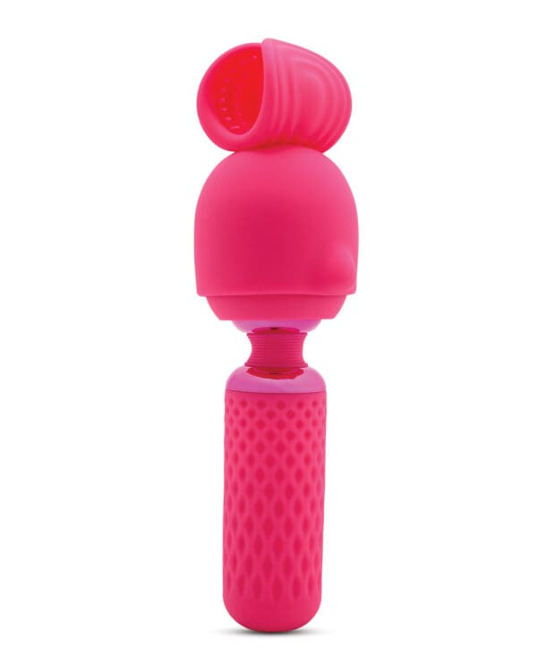 Nu Sensuelle Harlow Mini Wand w/Masturbator Attachment - Pink - Image 4