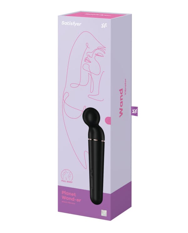 Satisfyer Planet Wand-er - Black - Image 5