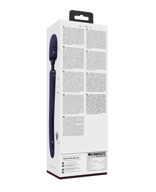 Shots Vive Kiku Double Ended Wand & G-Spot Stimulator - Purple - Image 4