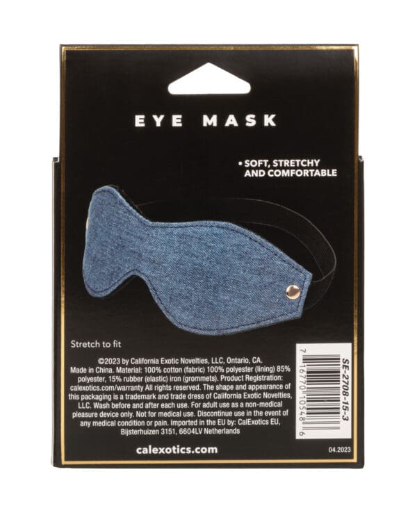Ride 'Em Premium Denim Collection Eye Mask - Image 5