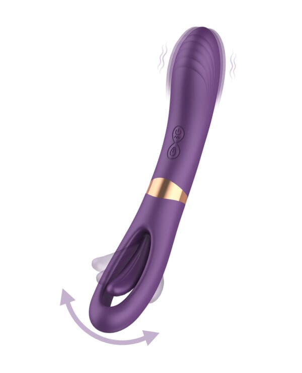 Lisa Flicking G-Spot Vibrator - Purple - Image 4