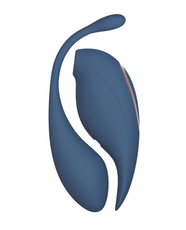 Shots Twitch 2 Vibrator w/Remote Control Vibrating Egg - Blue Grey - Image 3