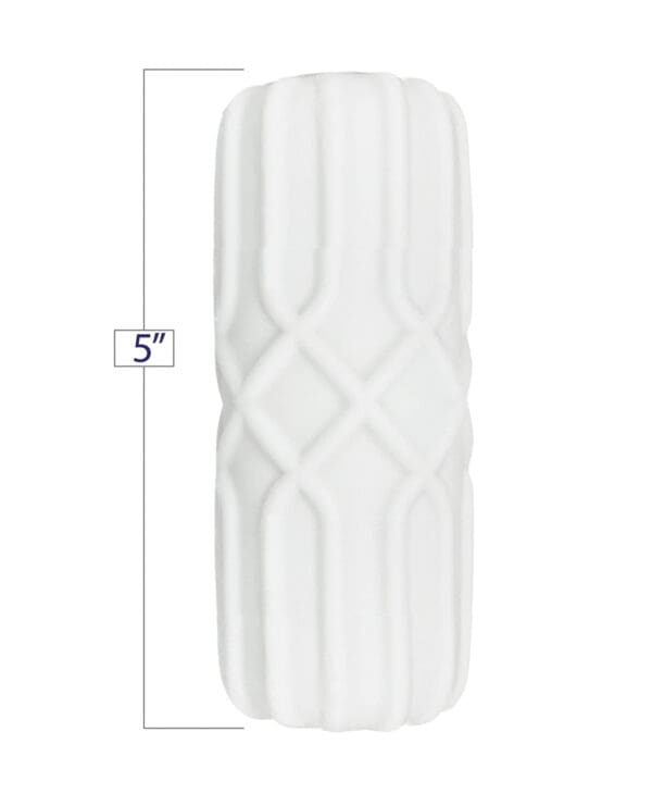 GeoStroker Three 5" Ultra-Soft TPR Stroker - White - Image 2
