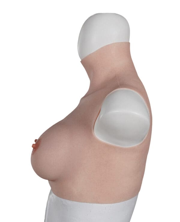 XX-DREAMTOYS Ultra Realistic D Cup Breast Form Medium - Ivory - Image 4