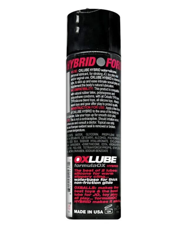 Ox Balls OXLube Formula-OX Hybrid - 8.5 oz - Image 2