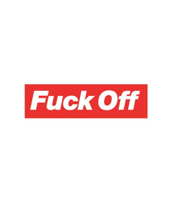 Wood Rocket Fuck off Enamel Pin - Image 2