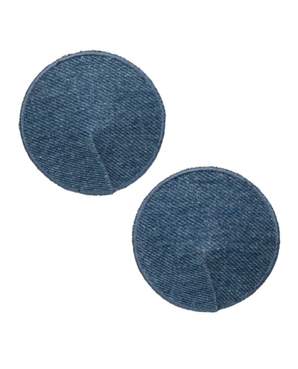 Ride 'Em Premium Denim Collection Round Pasties - O/S - Image 2