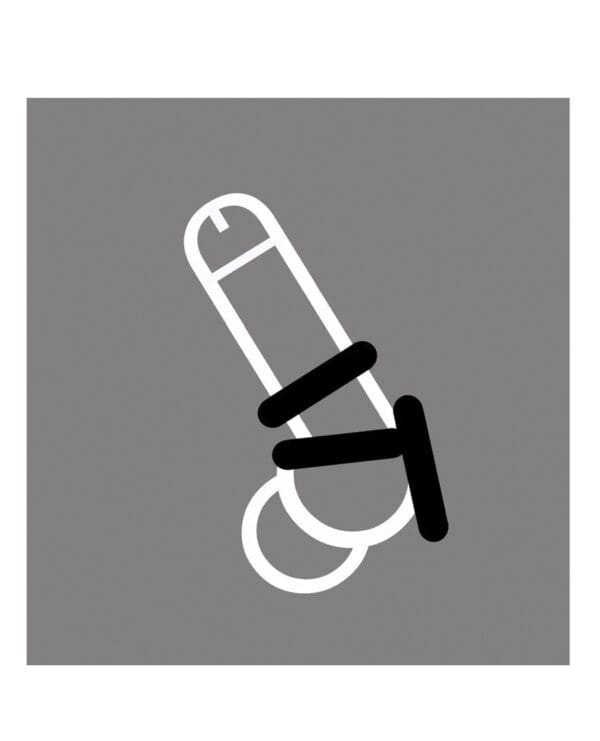 Rascal The Brawn Silicone Cock Ring - Black - Image 4