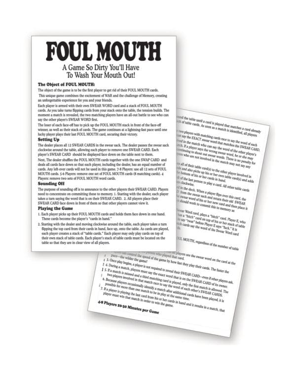 Foul Mouth Card Game - Image 2