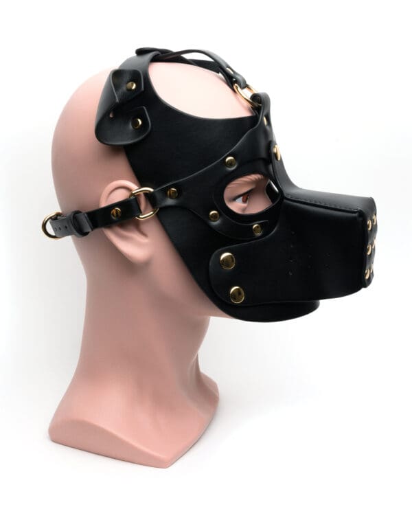 665 Bondage Pup Hood - O/S Black - Image 2