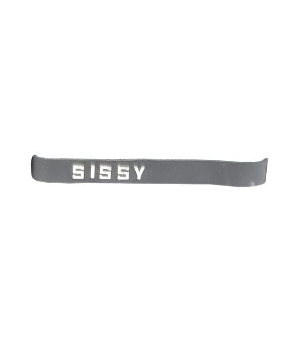 Spartacus SISSY Leather Collar - Black - Image 2