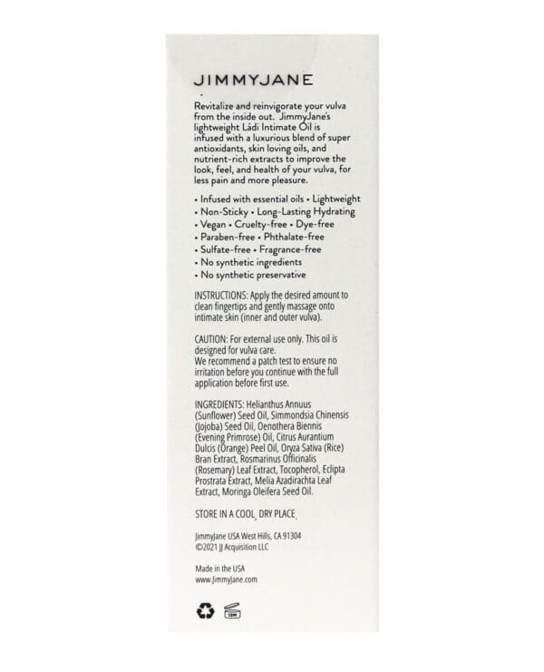 JimmyJane Ladi Intimate Oil - 1 oz - Image 4