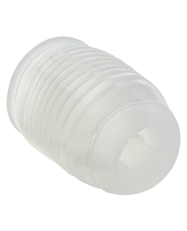 Pop Sock! Ribbed Masturbator - Clear - Image 5