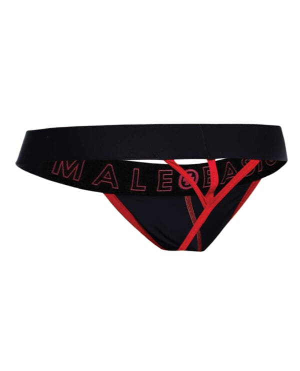 Male Basics Neon Thong Red XL - Image 5