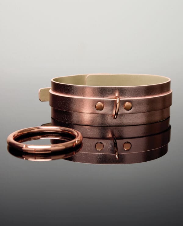Pleasure Collection Adjustable Collar - Rose Gold - Image 2