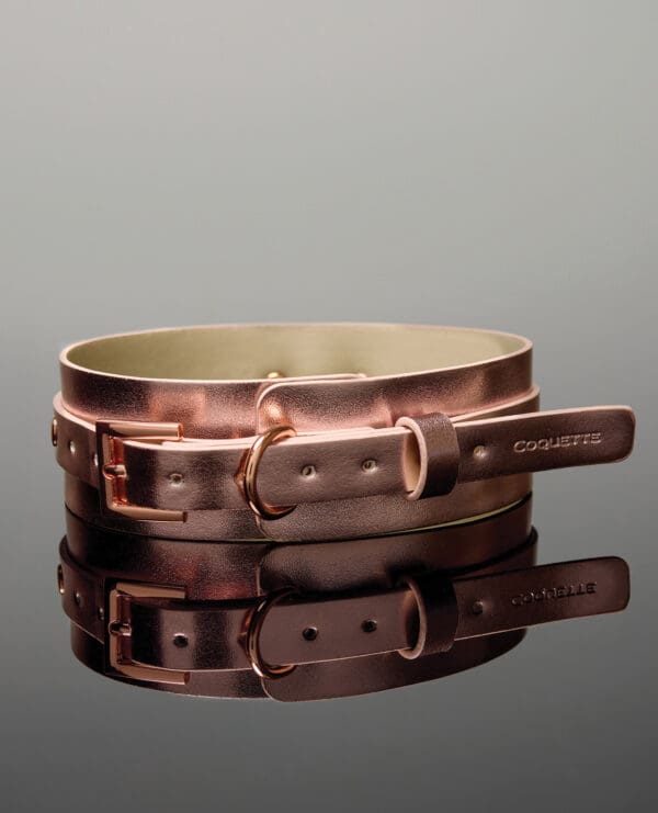 Pleasure Collection Adjustable Collar - Rose Gold - Image 3