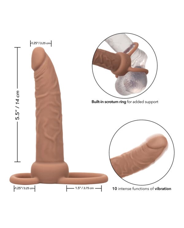 Performance Maxx Rechargeable Dual Penetrator - Brown - Image 5
