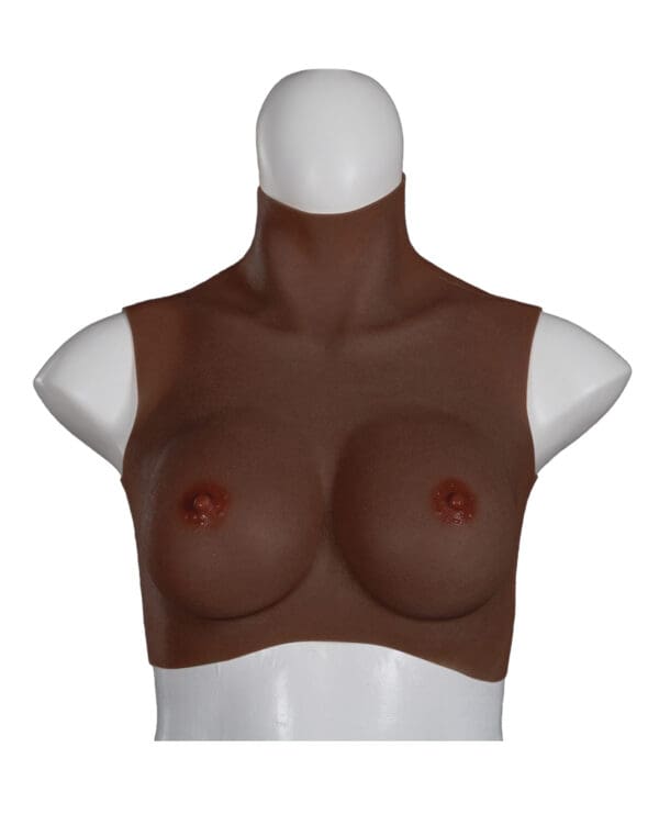 XX-DREAMTOYS Ultra Realistic D Cup Breast Form Medium - Black - Image 3
