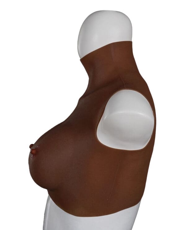 XX-DREAMTOYS Ultra Realistic D Cup Breast Form Medium - Black - Image 4