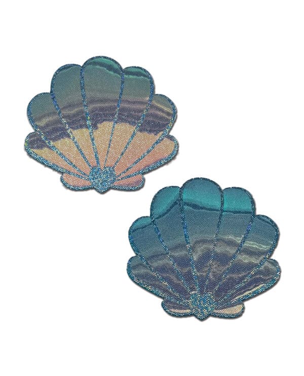 Pastease Opalescent Mermaid Shells - Seafoam Blue O/S - Image 2