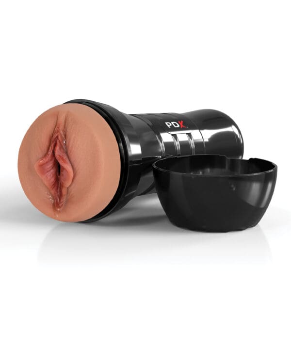 PDX Extreme Wet Pussies Super Luscious Lips XXL Stroker - Brown - Image 4