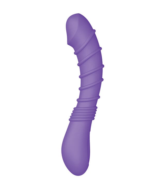 Luv Inc. Ribbed G-Spot Vibrator - Purple - Image 2