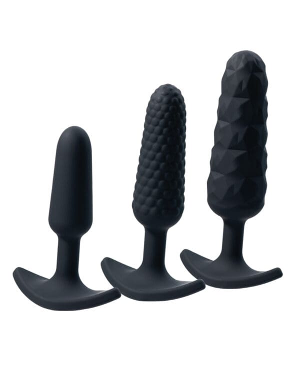 VeDO Trio Anal Plug Set - Black - Image 3
