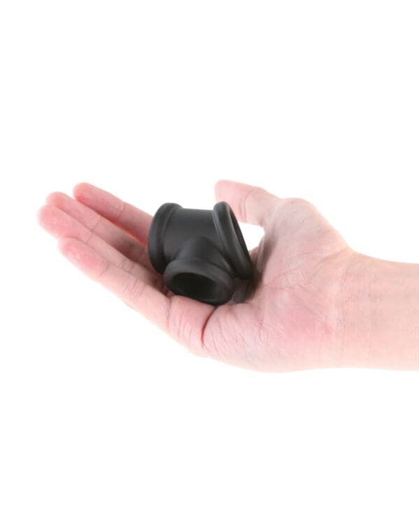 Renegade Piper Cock & Balls Ring - Black - Image 3