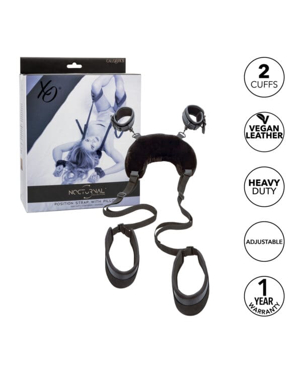 Nocturnal Collection Position Strap w/Pillow - Black - Image 4