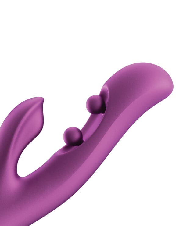 GEM Twin Balls Rabbit Vibrator - Purple - Image 2