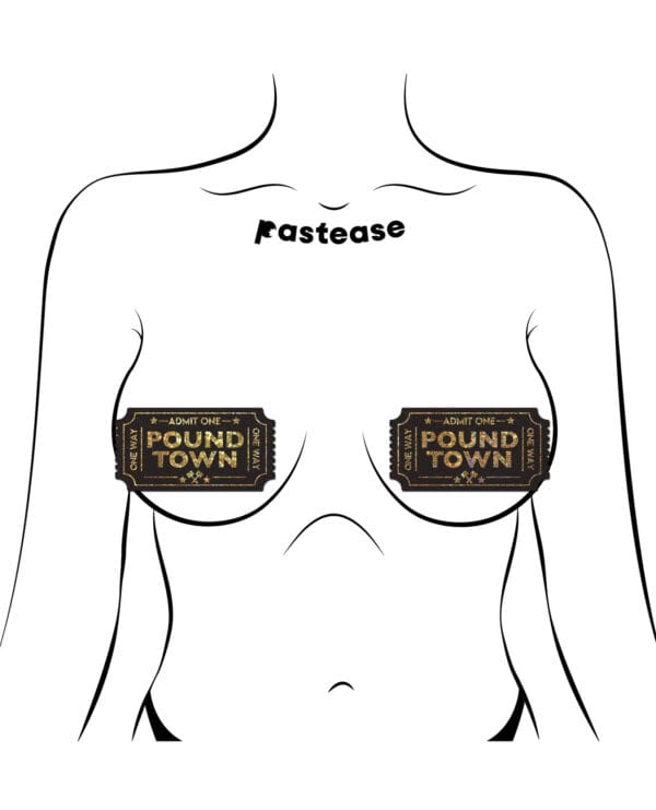 Pastease Premium Pound Town Glitter - Black O/S - Image 3