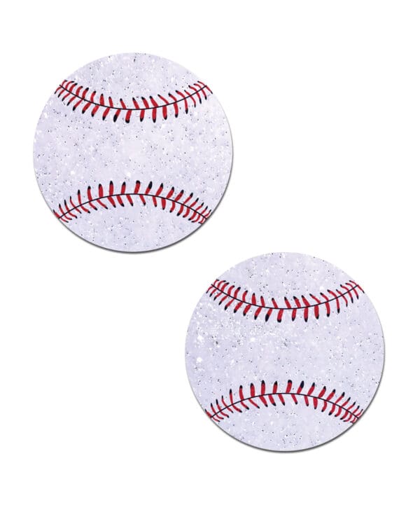 Pastease Premium Baseball Sparkly - White O/S - Image 2