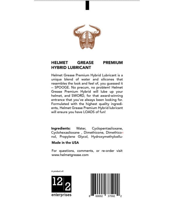 Helmet Grease Hybrid Lubricant - 8 oz Bottle - Image 3