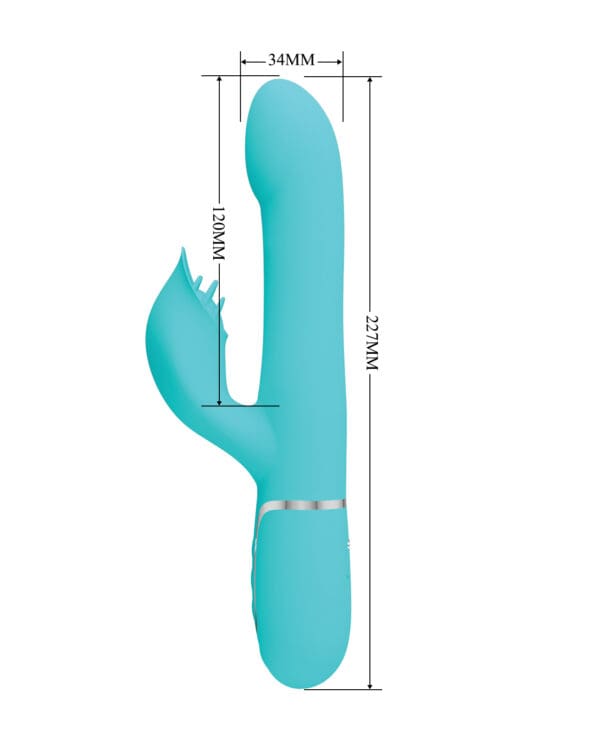 Pretty Love Twinkled Tenderness Falin Rolling Ball Rabbit - Aqua - Image 5